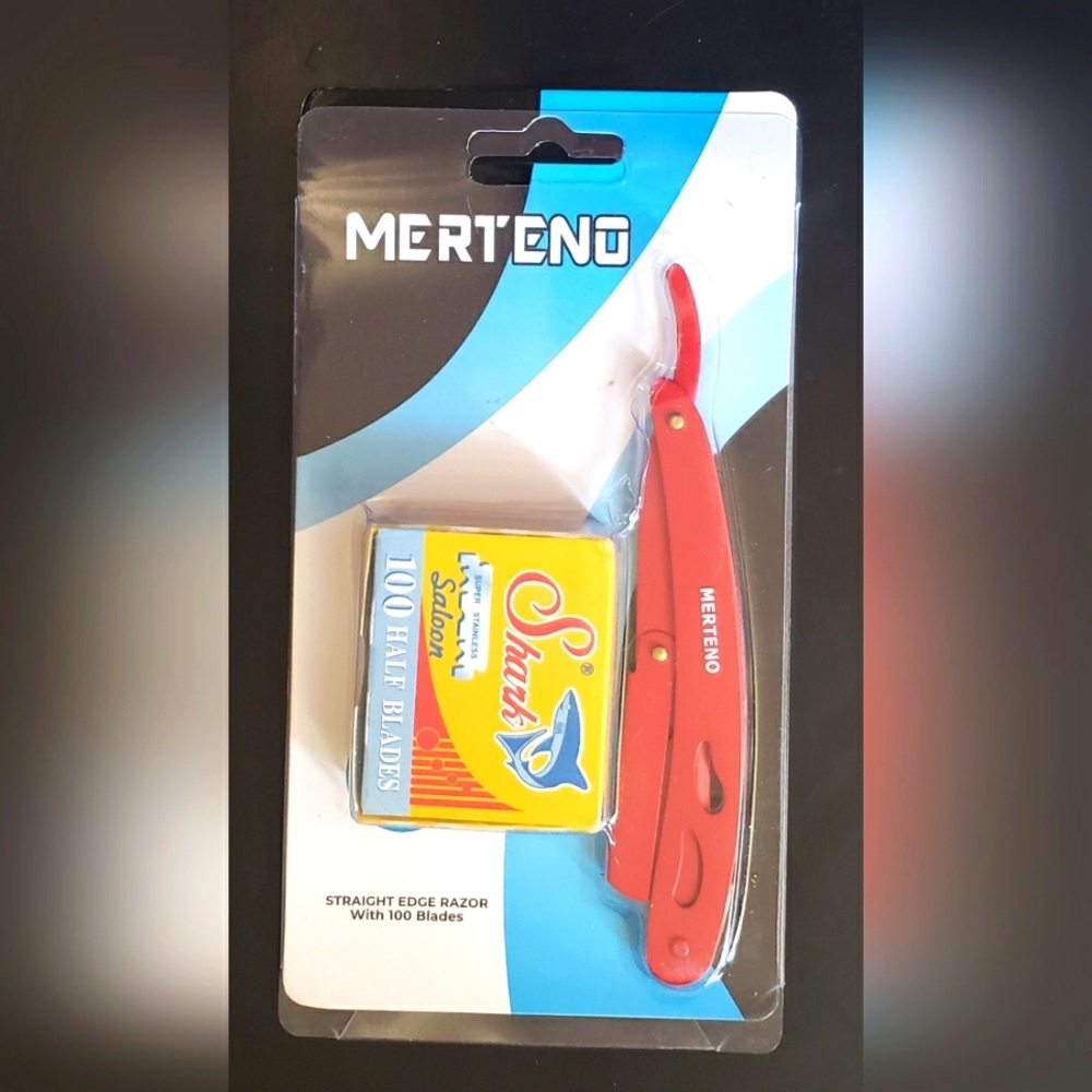straight edge razor and blades NEW